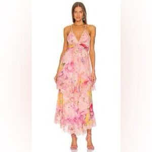 Rococo Sand Leona Maxi Dress in Peach